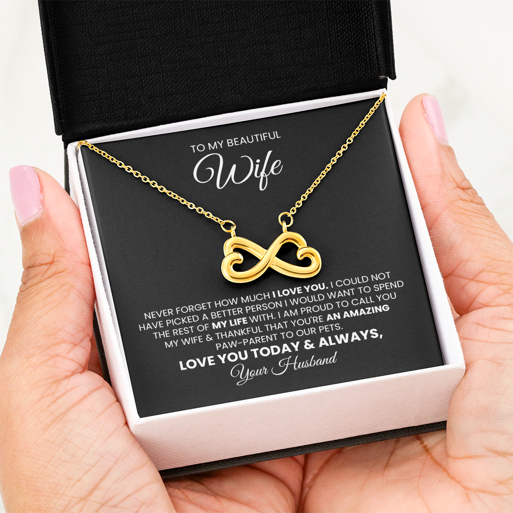 Endless Love Pendant Necklace Gift For Wife Fur Mom Pet Mom Gift