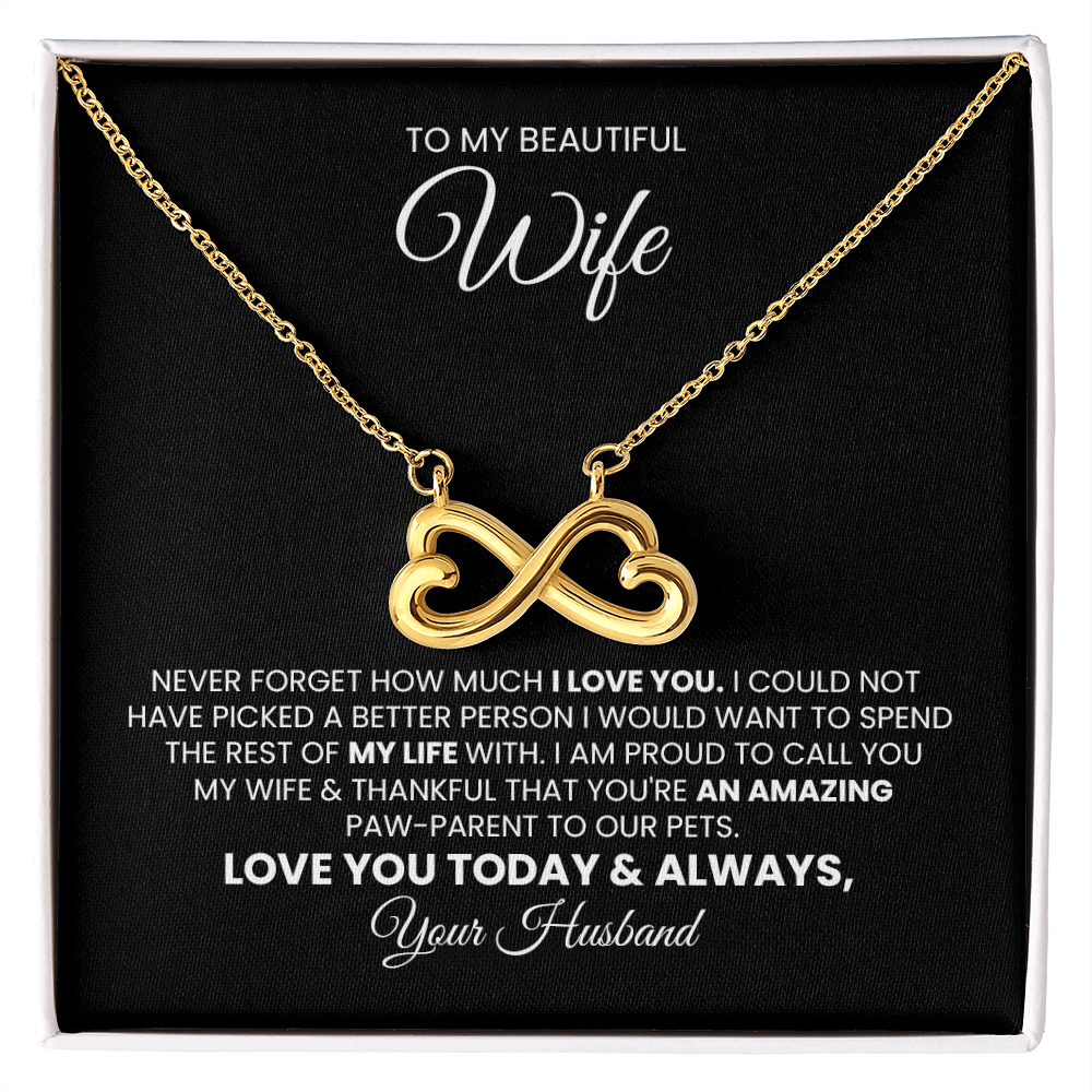 Endless Love Pendant Necklace Gift For Wife Fur Mom Pet Mom Gift