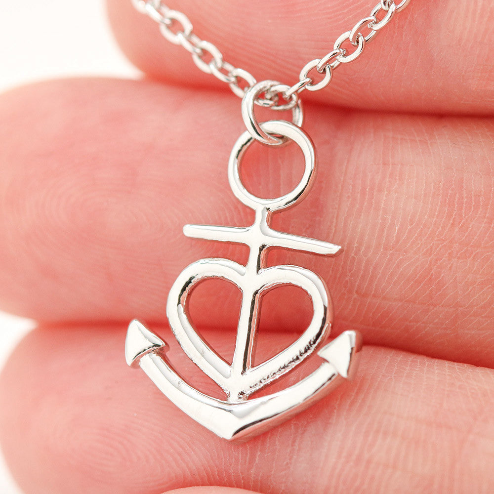 Promise Anchor Heart Shaped Pendant Gift For Her