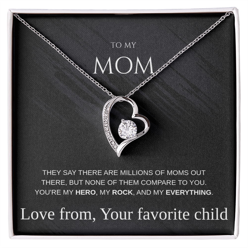 Heart Pendant Necklace Gift For Mom