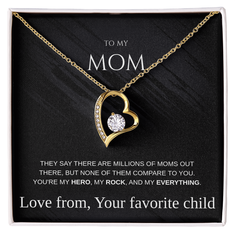 Heart Pendant Necklace Gift For Mom