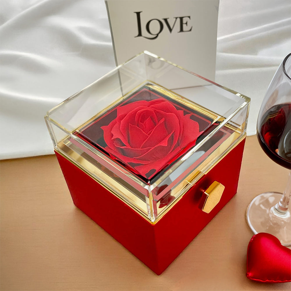 Promise Pendant Necklace Girlfriend Gift Future Wife Luxurious Rose Box