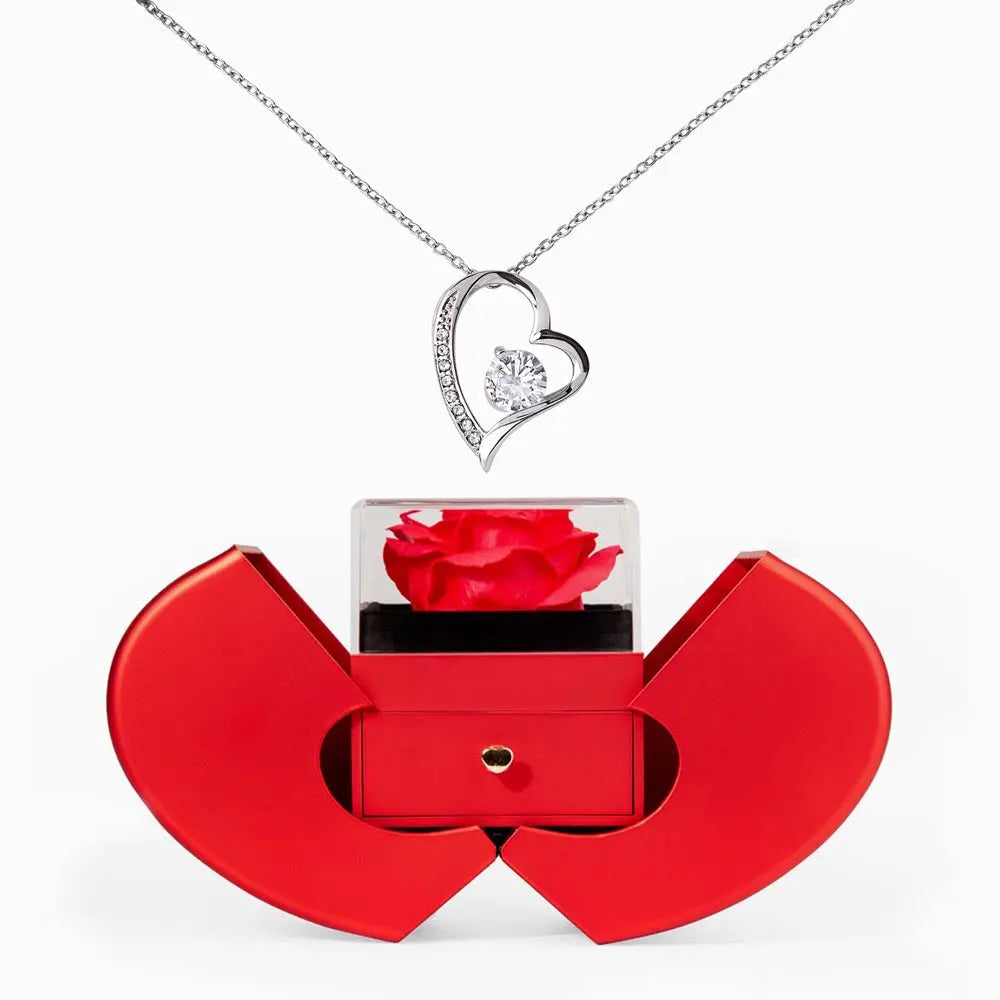 Wife Gift For Her Heart Pendant Necklace Anniversary Daughter Wedding Brides Maid Gift Mothers Day Girlfriend Soulmate Mother-in-law Gift ShineOn Fulfillment